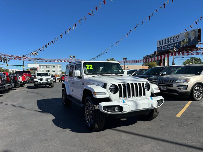 used 2022 Jeep Wrangler Unlimited 4xe car, priced at $43,900