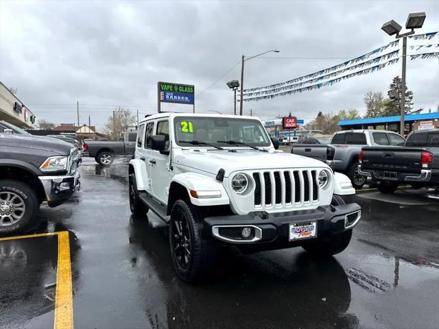 used 2021 Jeep Wrangler Unlimited 4xe car, priced at $36,900