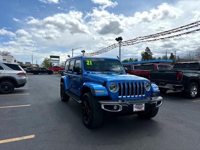 used 2021 Jeep Wrangler Unlimited 4xe car, priced at $32,900