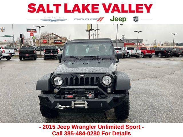 used 2015 Jeep Wrangler Unlimited car, priced at $20,999