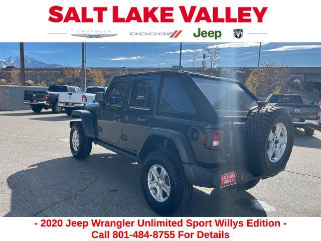 used 2020 Jeep Wrangler Unlimited car, priced at $24,999