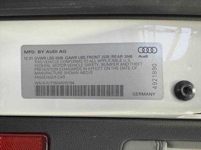 used 2022 Audi A5 Sportback car, priced at $37,588