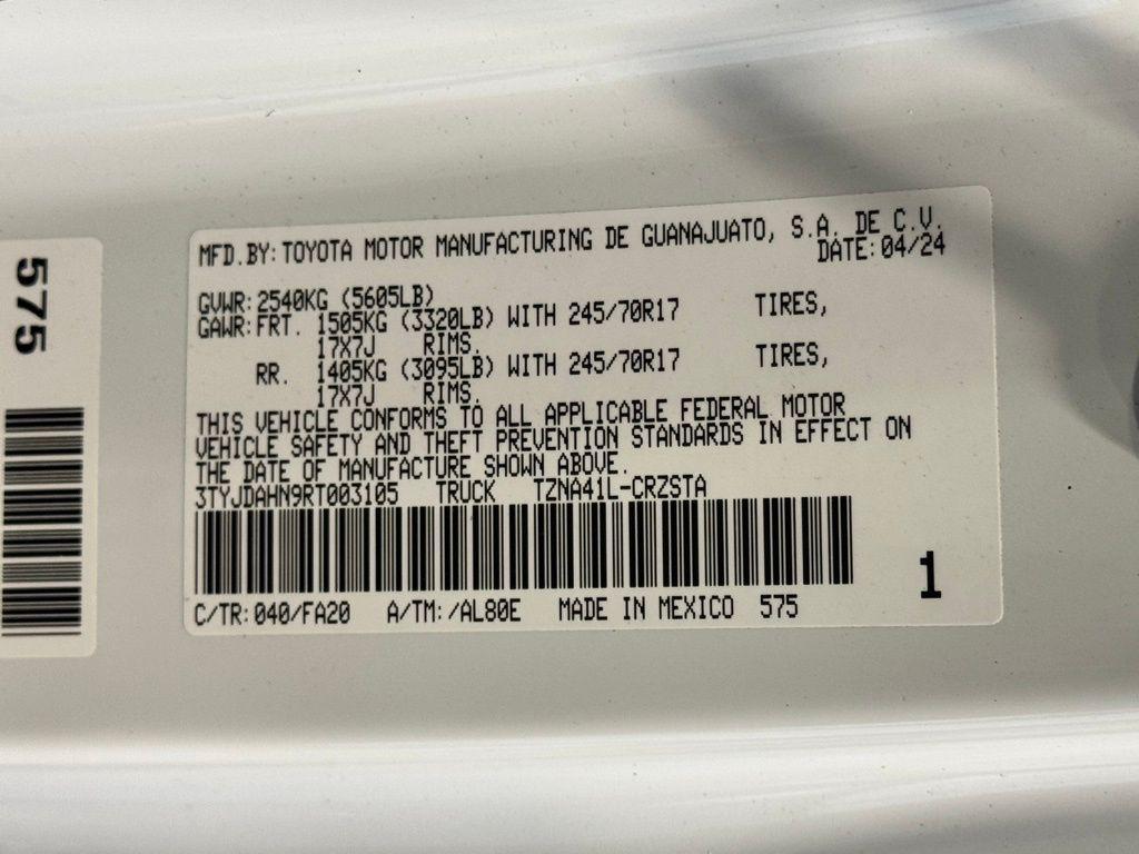 used 2024 Toyota Tacoma car, priced at $26,945