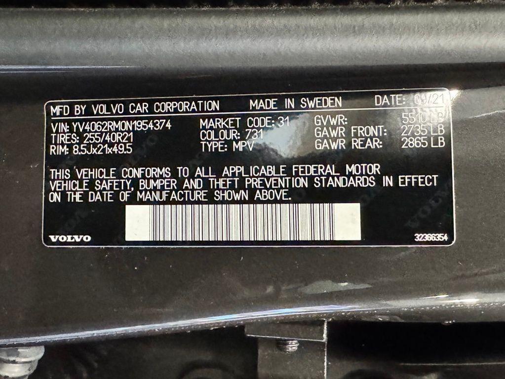 used 2022 Volvo XC60 car, priced at $36,897