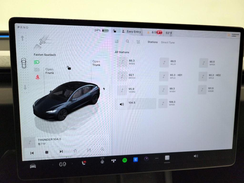 used 2025 Tesla Model 3 car, priced at $38,998