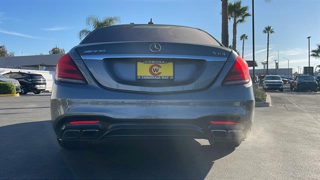 used 2018 Mercedes-Benz AMG S 63 car, priced at $55,498