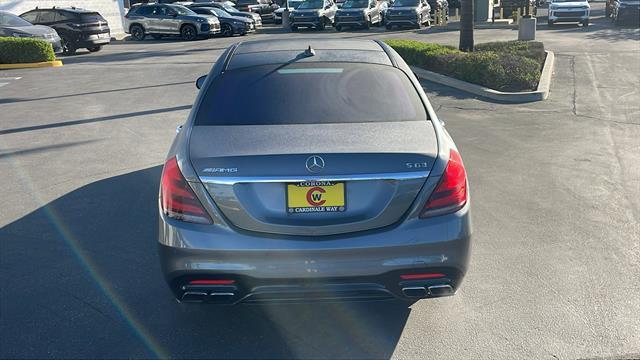 used 2018 Mercedes-Benz AMG S 63 car, priced at $55,498