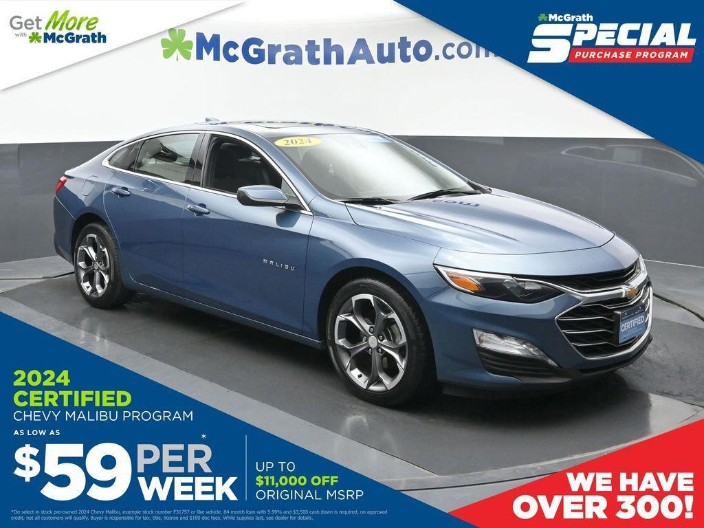 used 2024 Chevrolet Malibu car, priced at $22,498