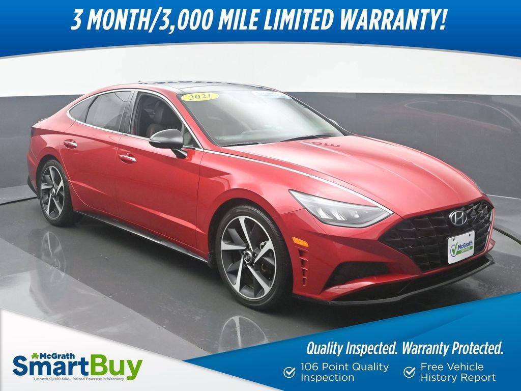 used 2021 Hyundai Sonata car, priced at $14,998