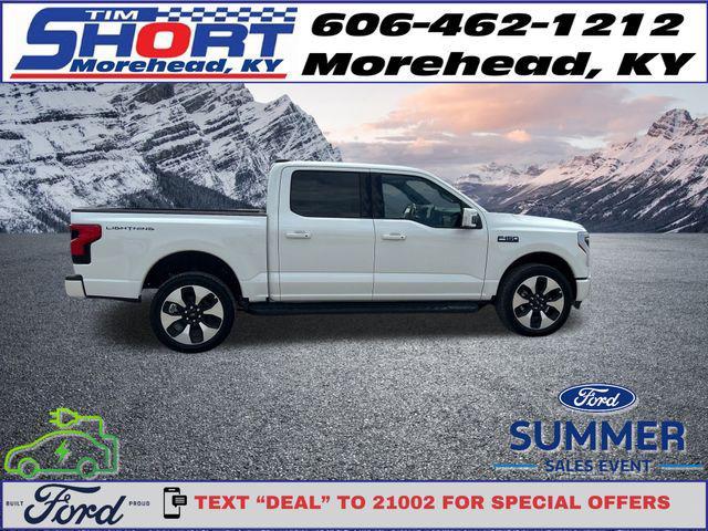 new 2025 Ford F-150 Lightning car, priced at $80,035