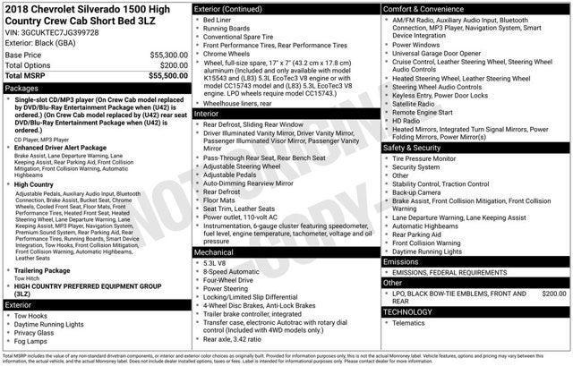 used 2018 Chevrolet Silverado 1500 car, priced at $32,641