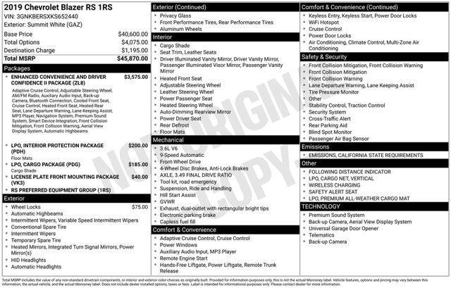 used 2019 Chevrolet Blazer car, priced at $23,900