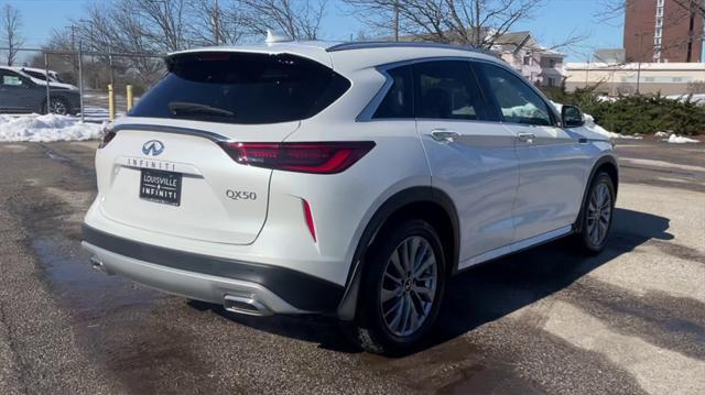 new 2025 INFINITI QX50 car, priced at $49,670