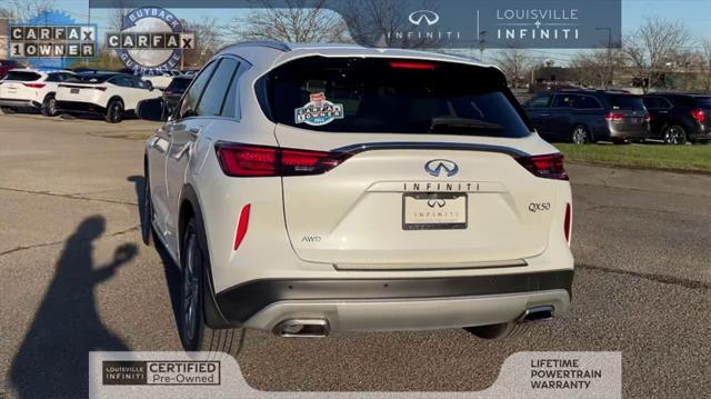 used 2024 INFINITI QX50 car, priced at $37,744