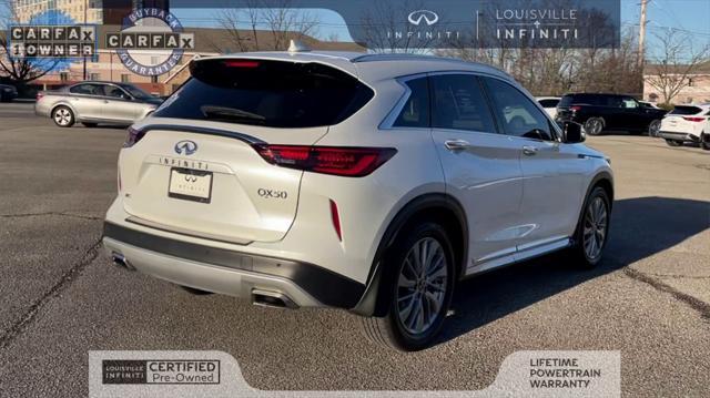 used 2024 INFINITI QX50 car, priced at $37,744