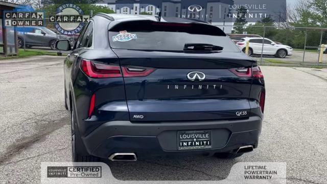 used 2022 INFINITI QX55 car, priced at $35,800