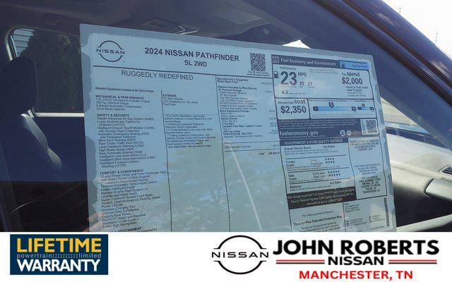 new 2024 Nissan Pathfinder car, priced at $43,117