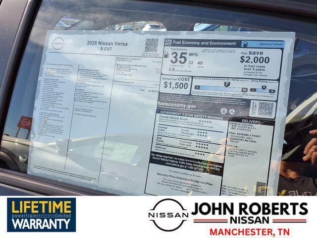 new 2025 Nissan Versa car, priced at $17,681