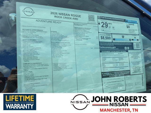 new 2026 Nissan Rogue car, priced at $35,113
