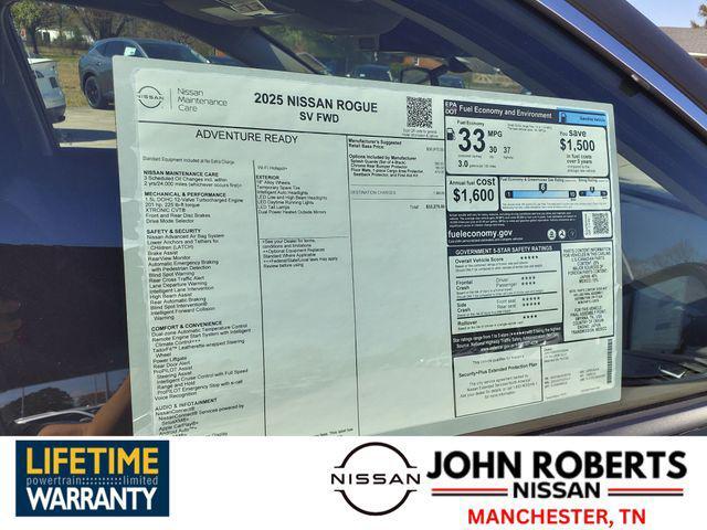 new 2025 Nissan Rogue car, priced at $27,670