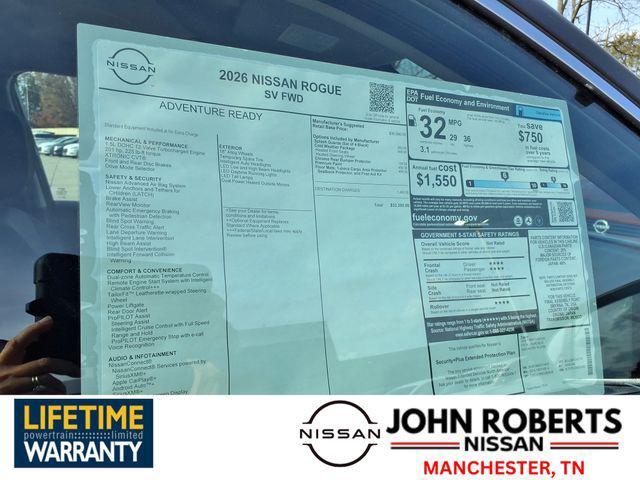 new 2026 Nissan Rogue car, priced at $27,217