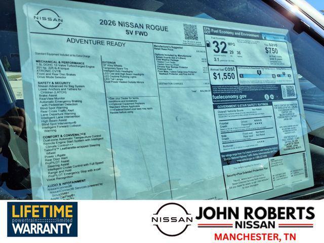 new 2026 Nissan Rogue car, priced at $27,217