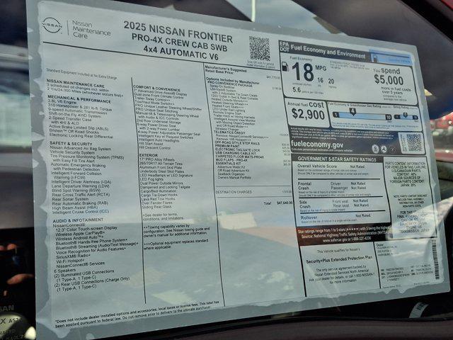 new 2025 Nissan Frontier car, priced at $46,900