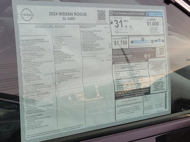 new 2024 Nissan Rogue car, priced at $36,315