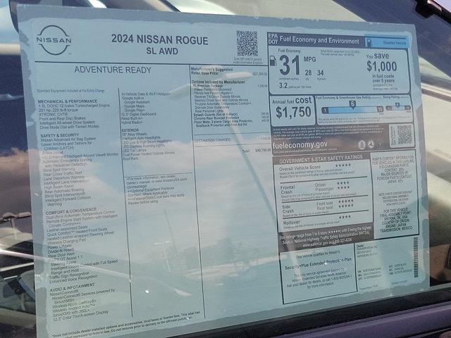 new 2024 Nissan Rogue car, priced at $36,655