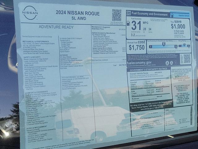 new 2024 Nissan Rogue car, priced at $36,655