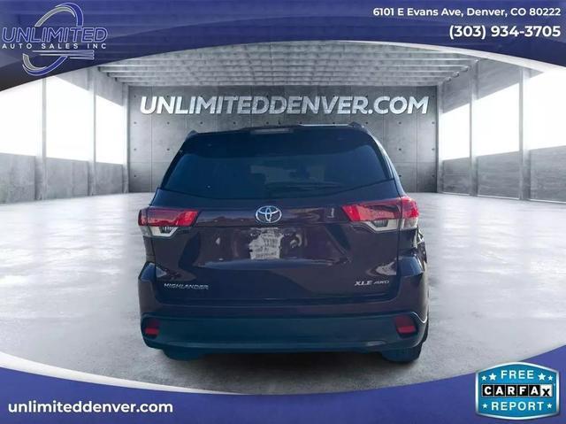 used 2018 Toyota Highlander car, priced at $24,999