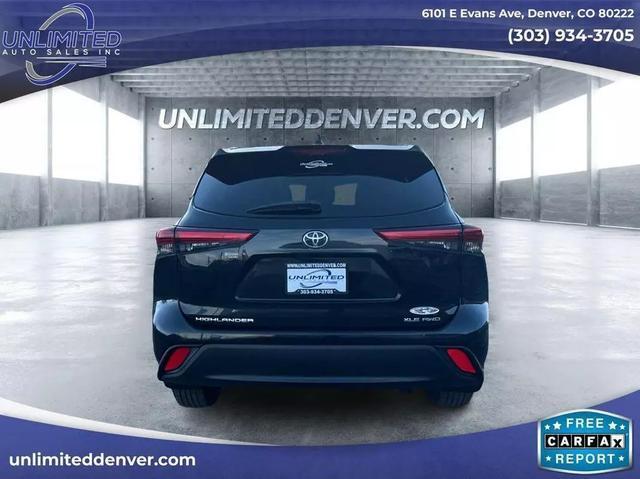 used 2021 Toyota Highlander car, priced at $29,999