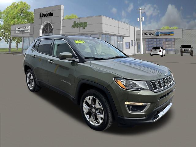used 2021 Jeep Compass car, priced at $21,703