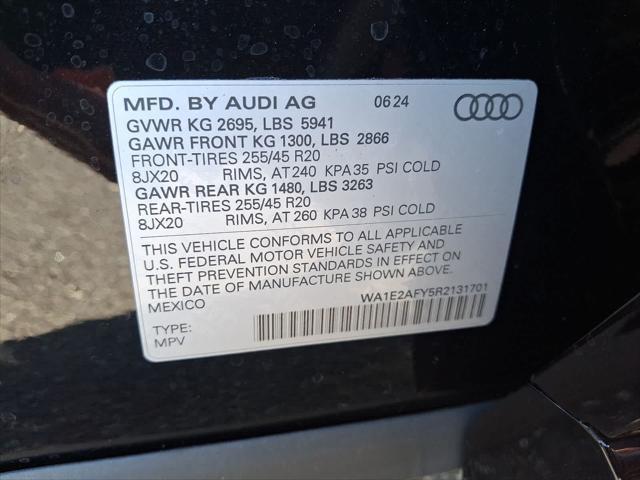 new 2024 Audi Q5 car, priced at $69,000