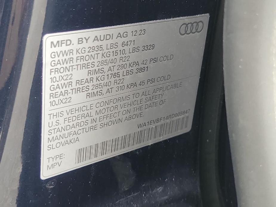 new 2024 Audi Q8 car, priced at $84,470