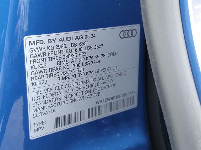 new 2024 Audi SQ8 car, priced at $117,745