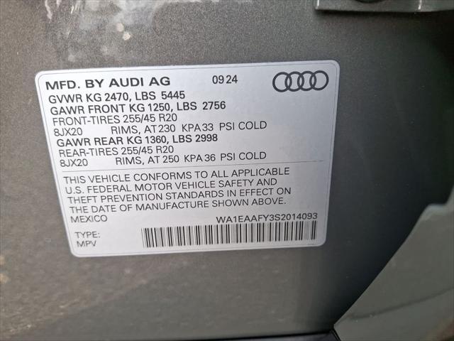 new 2025 Audi Q5 car, priced at $55,630