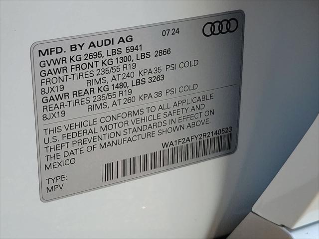 new 2024 Audi Q5 car, priced at $70,400