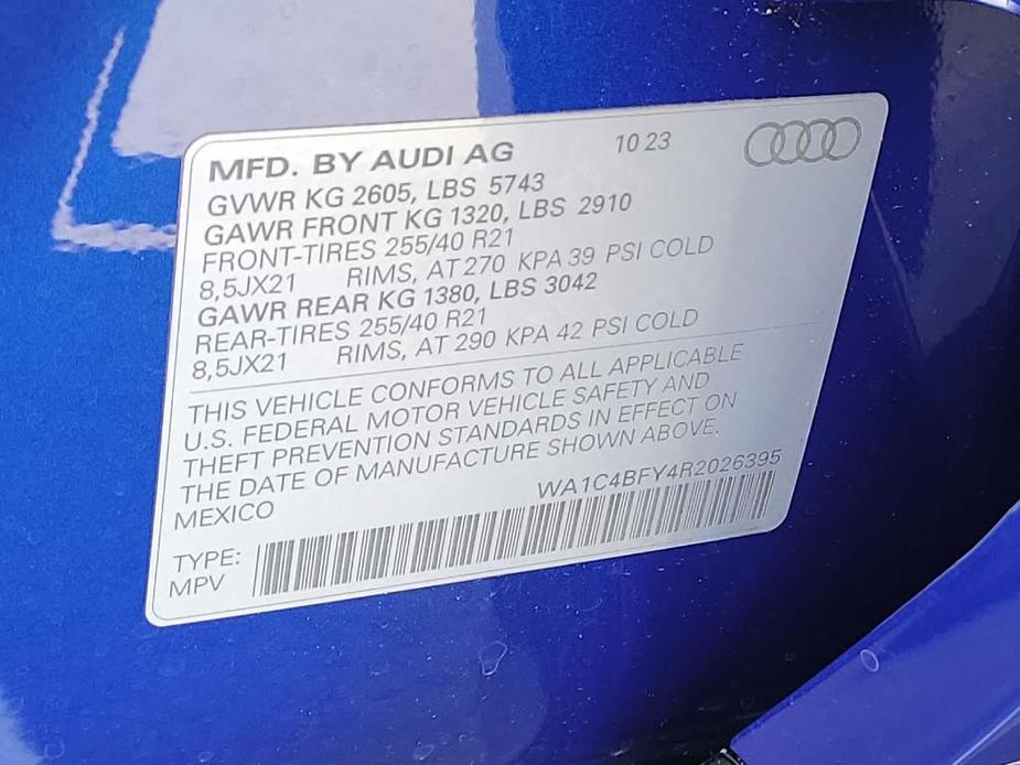new 2024 Audi SQ5 car, priced at $75,805