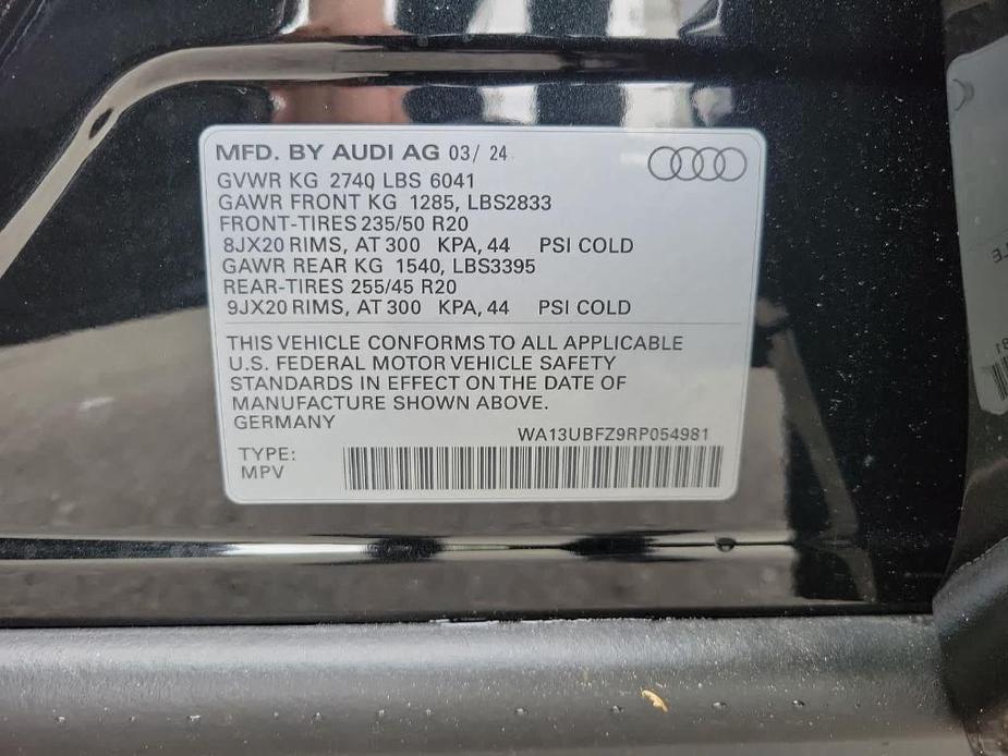 new 2024 Audi Q4 e-tron Sportback car, priced at $65,955