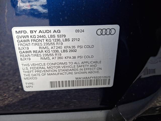 new 2025 Audi Q5 car, priced at $46,980