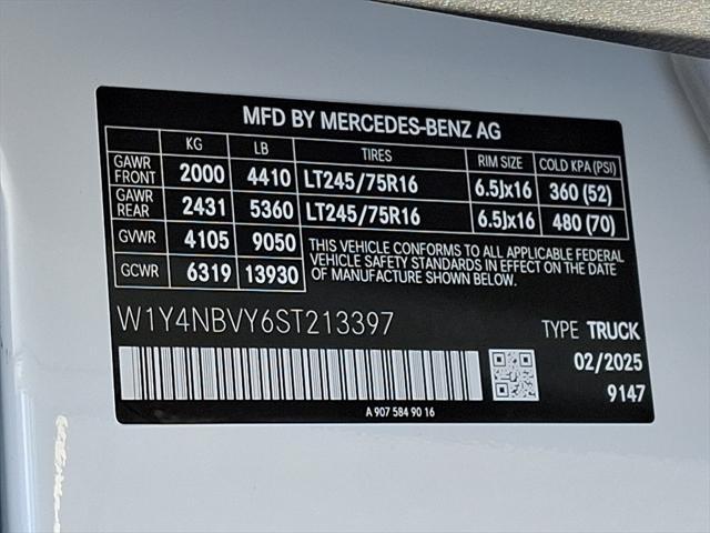 new 2025 Mercedes-Benz Sprinter 2500 car, priced at $70,130