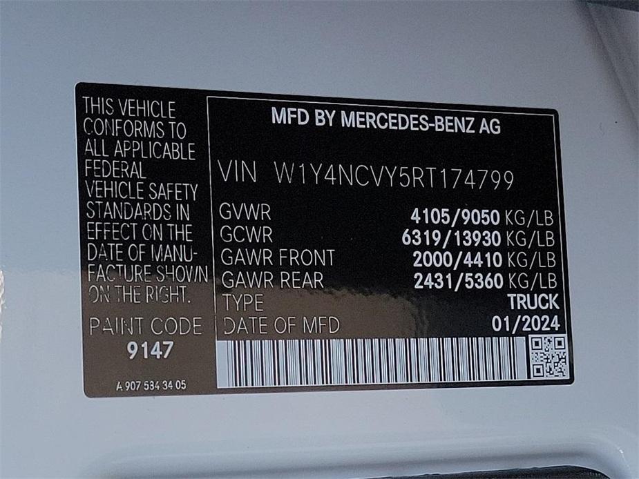 new 2024 Mercedes-Benz Sprinter 2500 car, priced at $73,346