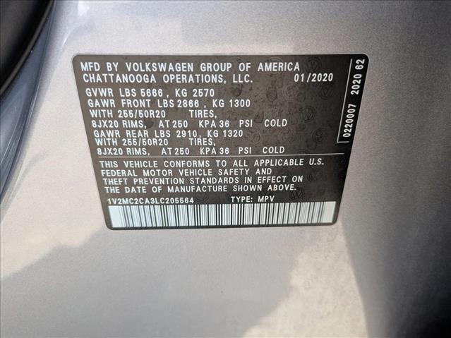 used 2020 Volkswagen Atlas Cross Sport car, priced at $25,898