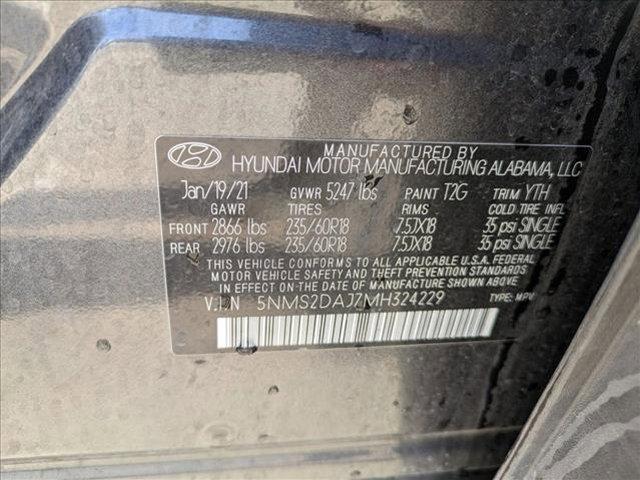 used 2021 Hyundai Santa Fe car, priced at $20,978