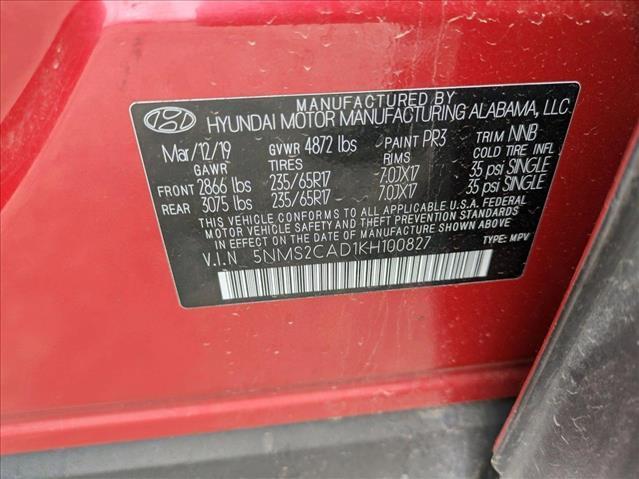 used 2019 Hyundai Santa Fe car, priced at $15,784