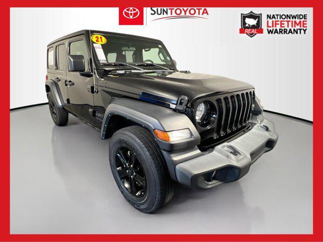 used 2021 Jeep Wrangler Unlimited car, priced at $25,740