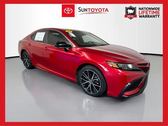 used 2021 Toyota Camry car, priced at $17,228