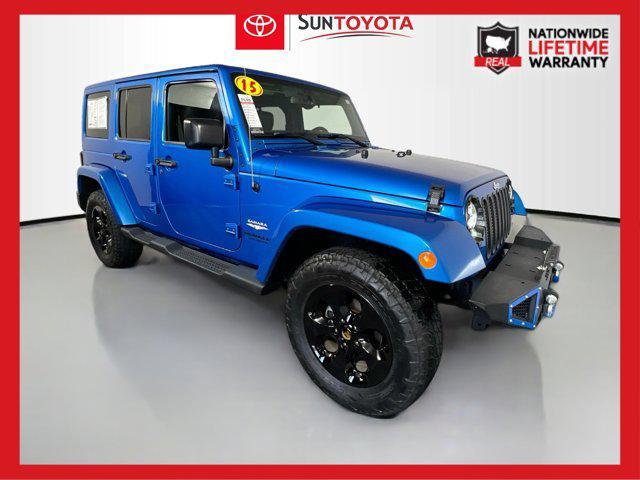 used 2015 Jeep Wrangler Unlimited car, priced at $16,887