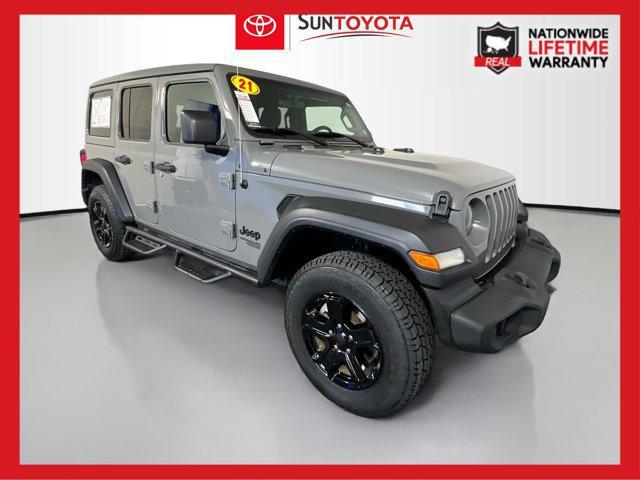 used 2021 Jeep Wrangler Unlimited car, priced at $29,245